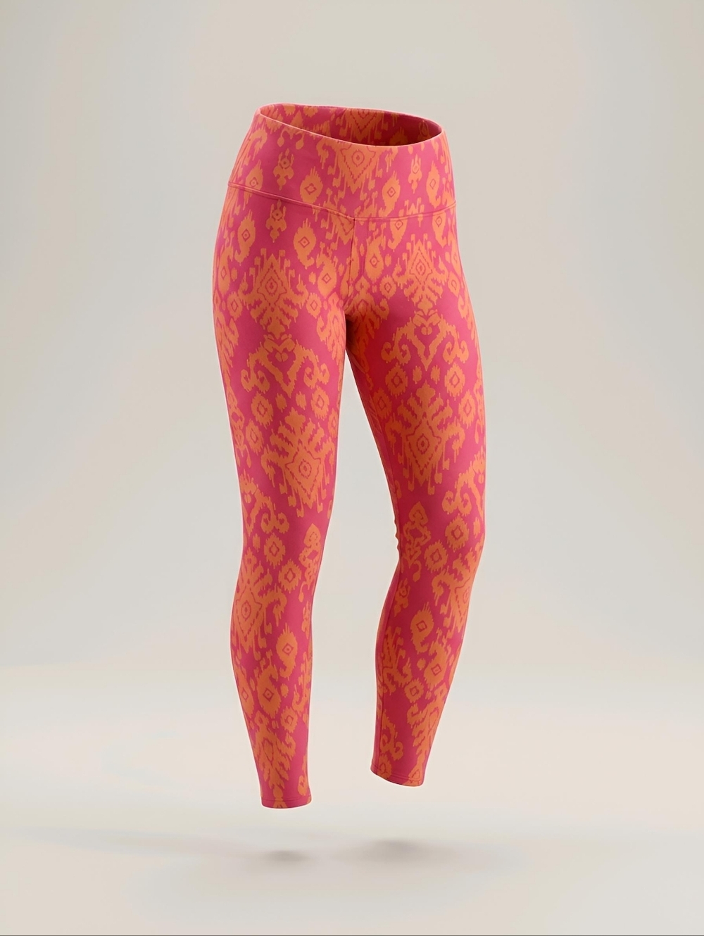 NWOT Soft Surroundings Must-Have Leggings In Coral Ikat Size PL Petit Large